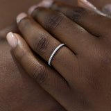 FLASH SALE ~ 14K White Gold ~ WB059 ~ DIAMOND BAND