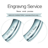 Engraving - Engagement Rings/Wedding Bands - up to 20 characters