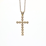 N223 ~ 0.12ctw Cross Moissanite Pendant