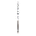Wb059 ~ Diamond ~ .20Ct Round White Gold Wedding Band - Bands