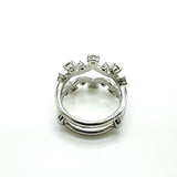 WB0187M ~ MOISSANITE RING GUARD WEDDING BAND