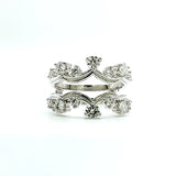 WB0187M ~ MOISSANITE RING GUARD WEDDING BAND