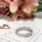 WBM078~Lrg  ~ 2.17ctw MOISSANITE ANNIVERSARY BAND