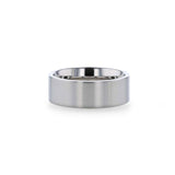SOLAR Flat Profile Brushed Finish Men’s Titanium Wedding Band