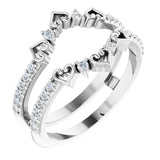 WB0185M ~ MOISSANITE RING GUARD