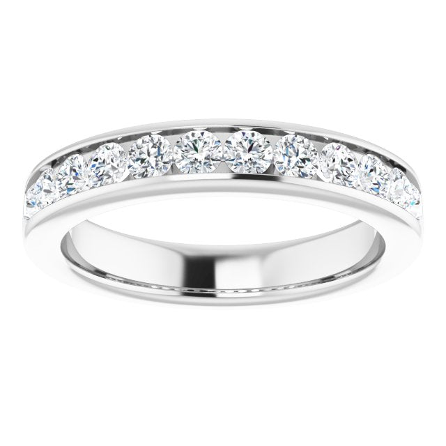 Moissy Fine Jewellery - EBM013 ~ MOISSANITE ~ CUSHION ETERNITY BAND