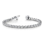 Bracelet ~ 1.62Ct Moissanite S-Link Tennis Bracelet - Bracelet