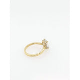 Cassandra ~ 18Ky 8X6Mm Radiant Moissanite Diamond Halo - Ring