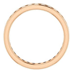 Eb012 - Diamond ~ .25 Ct Round Rose Gold Milgrain Wedding Band - Bands