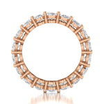 Ebm014 ~ Moissanite ~ 5.72 Oval Eternity Rose Gold Band - Bands