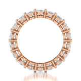 Ebm014 ~ Moissanite ~ 5.72 Oval Eternity Rose Gold Band - Bands