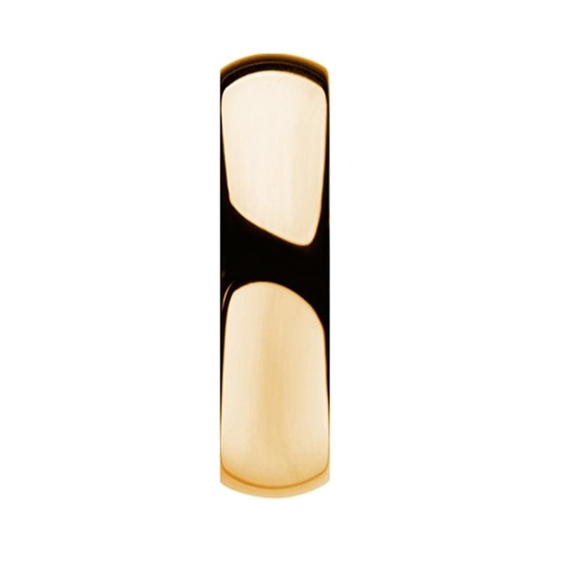 Oro Domed Gold Tungsten Wedding Ring - Mens Rings