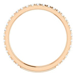Wb072M ~ Moissanite ~ 0.40Ct Rose Gold Wedding Band - Bands