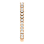 Wb072M ~ Moissanite ~ 0.40Ct Rose Gold Wedding Band - Bands