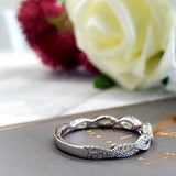WB073M ~ MOISSANITE  BAND