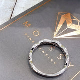 WB073M ~ MOISSANITE  BAND