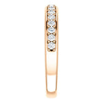 Wbm0060 ~ Moissanite .30 Ct Round Rose Gold Wedding Band - Bands