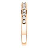 Wbm0060 ~ Moissanite .30 Ct Round Rose Gold Wedding Band - Bands