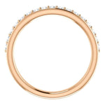 Wbm0060 ~ Moissanite .30 Ct Round Rose Gold Wedding Band - Bands