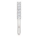 Wbm0064 ~ Moissanite 0.50Ct Round White Gold Wedding Band - Bands