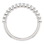 Wbm0064 ~ Moissanite 0.50Ct Round White Gold Wedding Band - Bands