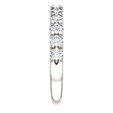 Wbm0081 ~ Moissanite ~ 0.72Ct White Gold French Set Wedding Band - Bands