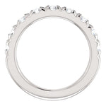 Wbm0092 ~ Moissanite ~ 1.44Ct White Gold French Set Wedding Band - Bands