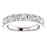 Wbm0092 ~ Moissanite ~ 1.44Ct White Gold French Set Wedding Band - Bands