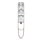 Wbm0092 ~ Moissanite ~ 1.44Ct White Gold French Set Wedding Band - Bands