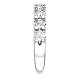 Wbm0092 ~ Moissanite ~ 1.44Ct White Gold French Set Wedding Band - Bands
