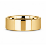 ARI Flat Gold-Plated Tungsten Ring