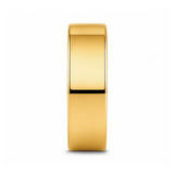 ARI Flat Gold-Plated Tungsten Ring