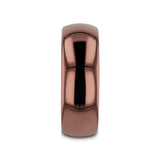 COFFEE Traditional Domed Espresso Tungsten Carbide Wedding Ring