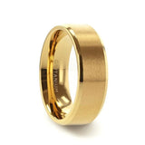RADIATE Gold-Plated Titanium Flat Brushed Center With Beveled Polished Edges