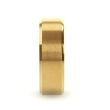 RADIATE Gold-Plated Titanium Flat Brushed Center With Beveled Polished Edges