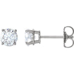 Earrings ~ 2.0Ct Moissanite 4 Prong Earrings - Earrings
