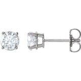 Earrings ~ 2.0Ct Moissanite 4 Prong Earrings - Earrings