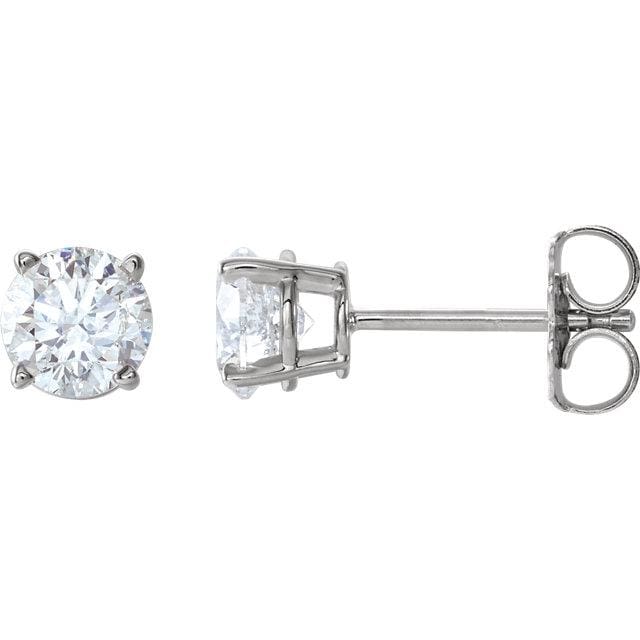Earrings ~ 2.0Ct Moissanite 4 Prong Earrings - Earrings
