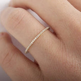 FLASH SALE ~ 18K Yellow Gold ~ WB059M ~ MOISSANITE BAND