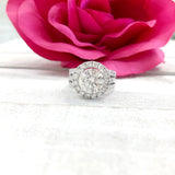 Nancy ~ 18K White Gold ~ 8.0mm (2.0ct) Round