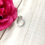 Nancy ~ 18K White Gold ~ 8.0mm (2.0ct) Round