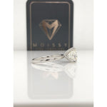 Ava ~ 18Kw 8X9Mm Elongated Cushion Moissanite Solitaire - Ring