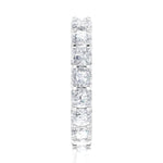 Ebm013 ~ Moissanite ~5.40Ct Cushion Eternity White Gold - Bands