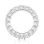 Ebm013 ~ Moissanite ~5.40Ct Cushion Eternity White Gold - Bands