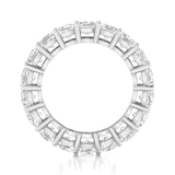 Ebm013 ~ Moissanite ~5.40Ct Cushion Eternity White Gold - Bands