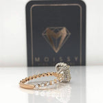 Eternal Collection ~ Courtney ~ 18Krw 7Mm Cushion Moissanite Diamond Band And Halo - Ring