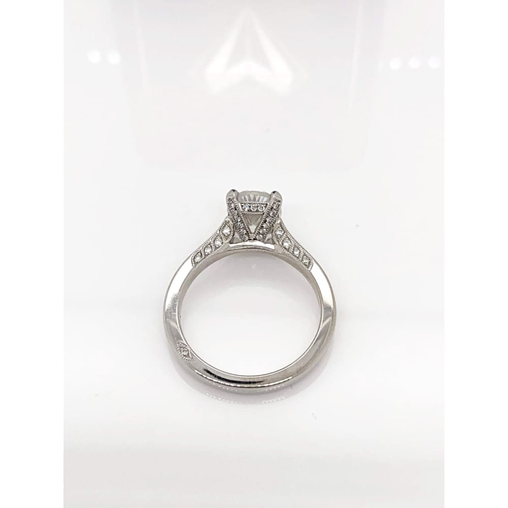 Eternal Collection ~ Danielle ~ 18Kw 9X7Mm Oval Moissanite Diamond Band - Ring