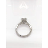Eternal Collection ~ Danielle ~ 18Kw 9X7Mm Oval Moissanite Diamond Band - Ring