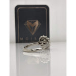 Eternal Collection - Halle ~ 18K 6.5Mm~ Round Moissanite Diamond Halo And Band - Ring
