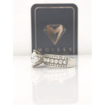 Faye ~ 14K 8.5Mm Round Moissanite Moissanite Band - Ring